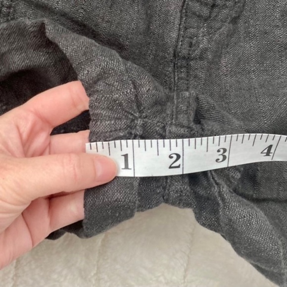 ❌SOLD❌ Free People Linen Shorts Size 0 charcoal grey - Picture 12 of 12